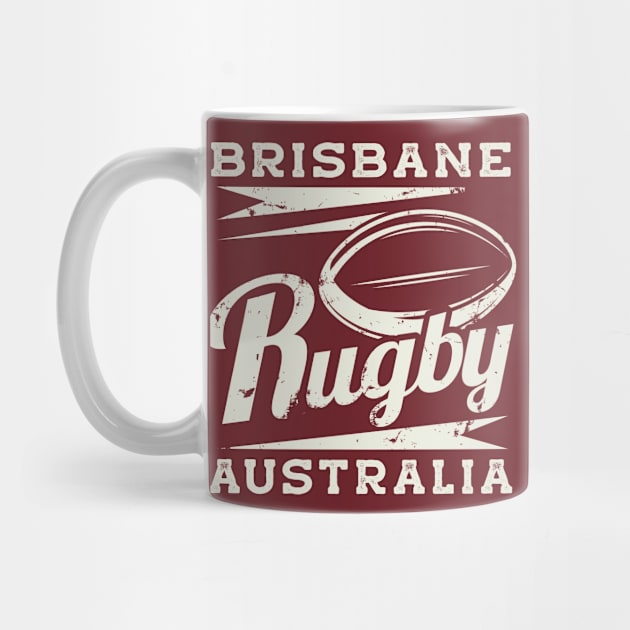 Vintage Brisbane Australia Rugby by tropicalteesshop